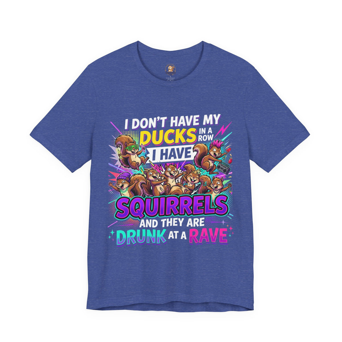 “Squirrels at a Rave” Unisex Jersey Short Sleeve Tee