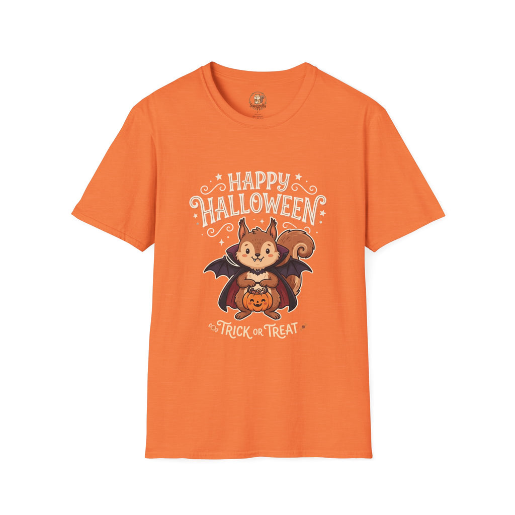 Happy Halloween Squirrel T-Shirt — Cute Vampire Bat Costume Tee
