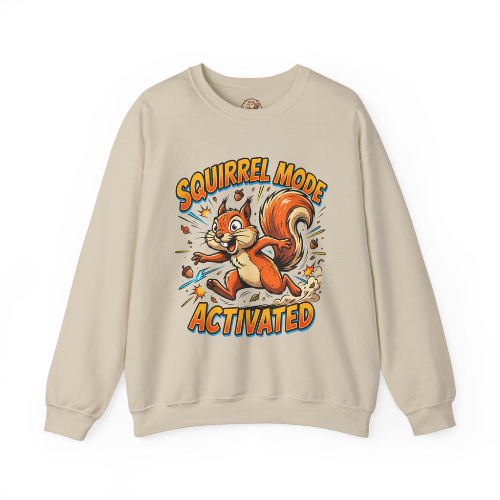 "Squirrel Mode Activated" Unisex Heavy Blend™ Crewneck Sweatshirt