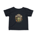 Infant Halloween Tee – Cute Frankenstein Squirrel "Happy Halloween" Baby Shirt