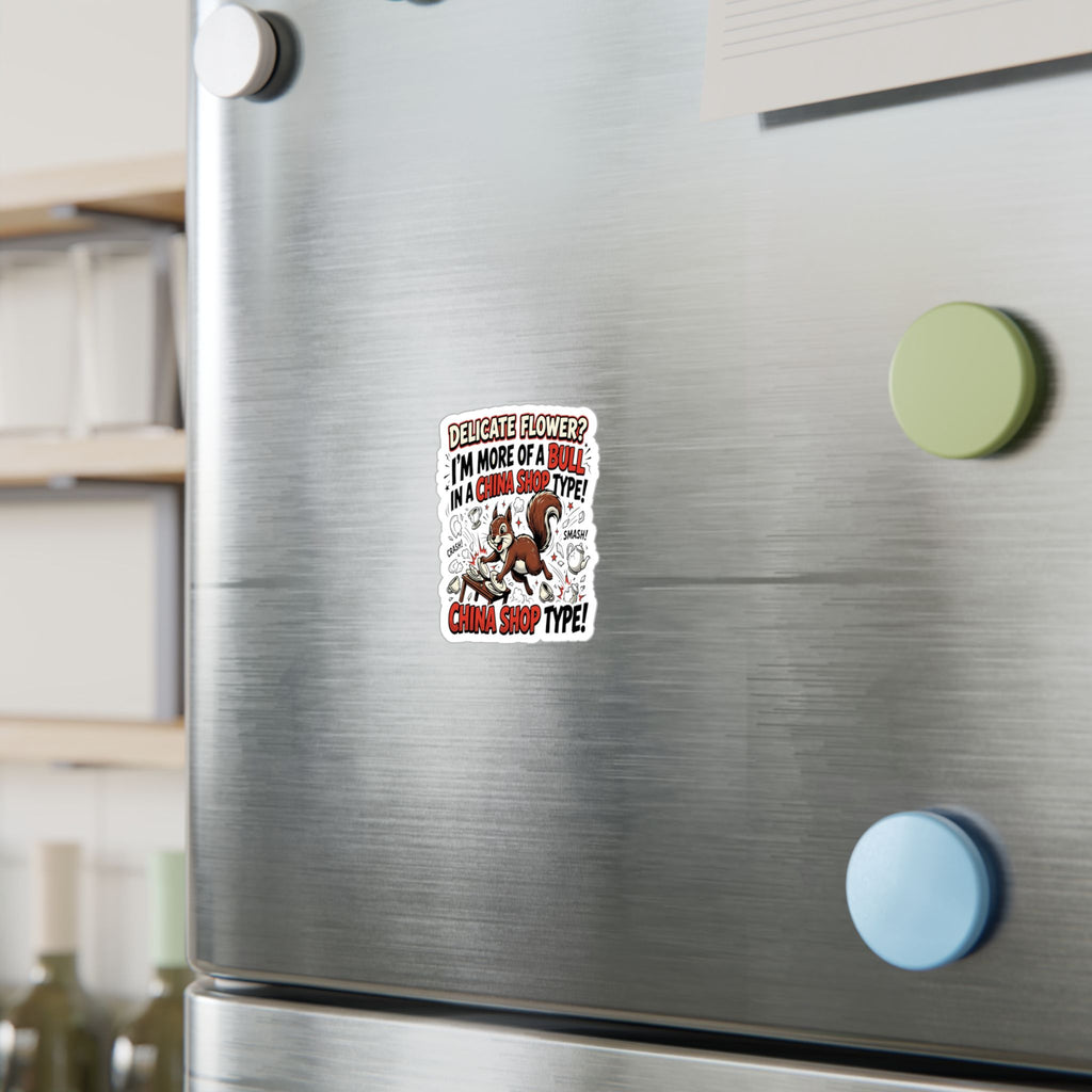 “Bull in a China Shop” Kiss-Cut Vinyl Sticker