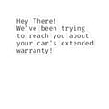 "Car Warranty" Kiss-Cut Vinyl Sticker