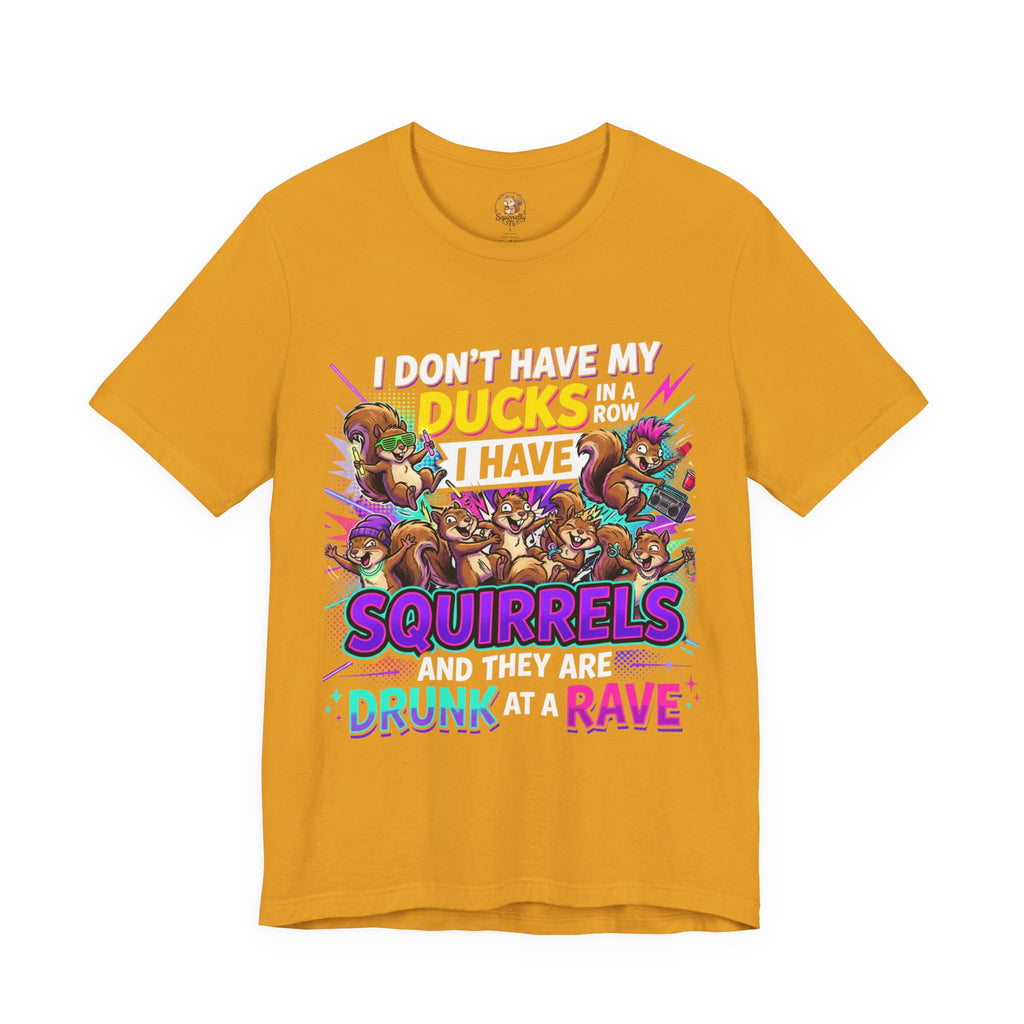 “Squirrels at a Rave” Unisex Jersey Short Sleeve Tee