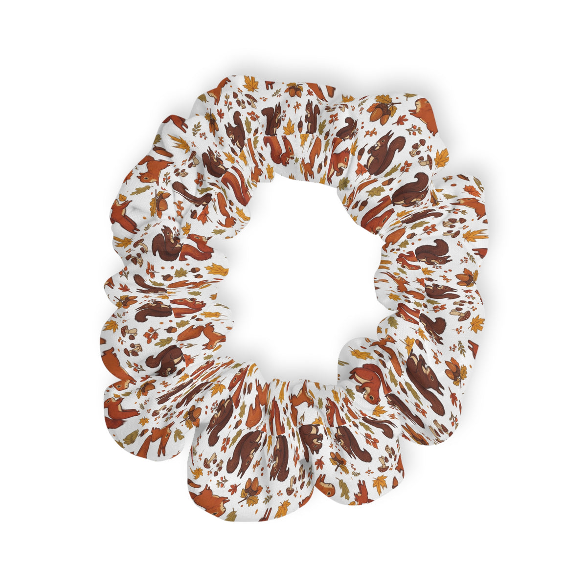 Fall Squirrel Scrunchie