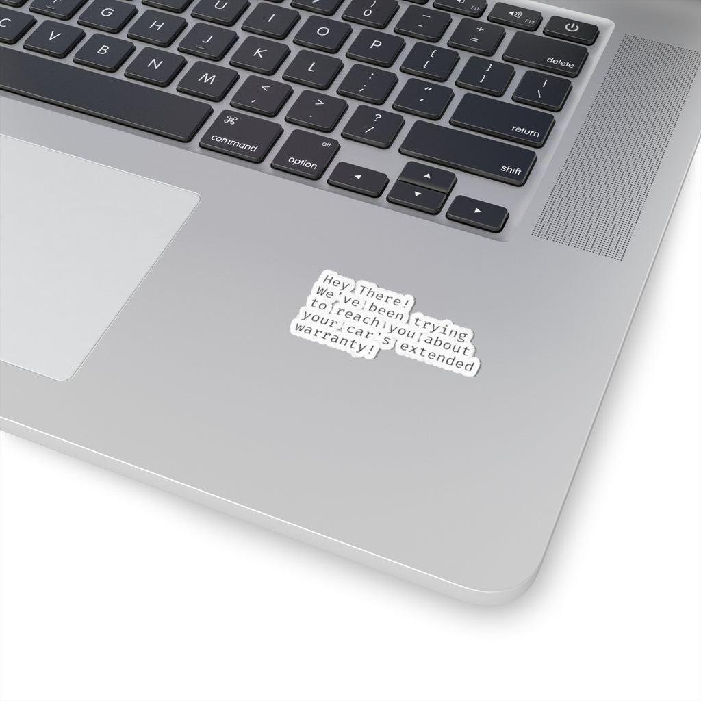 "Car Warranty" Kiss-Cut Vinyl Sticker