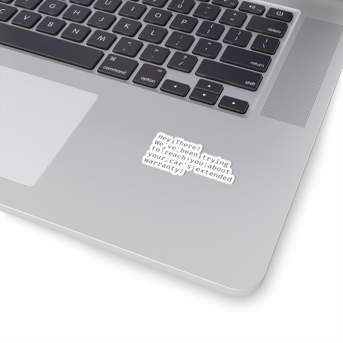 "Car Warranty" Kiss-Cut Vinyl Sticker