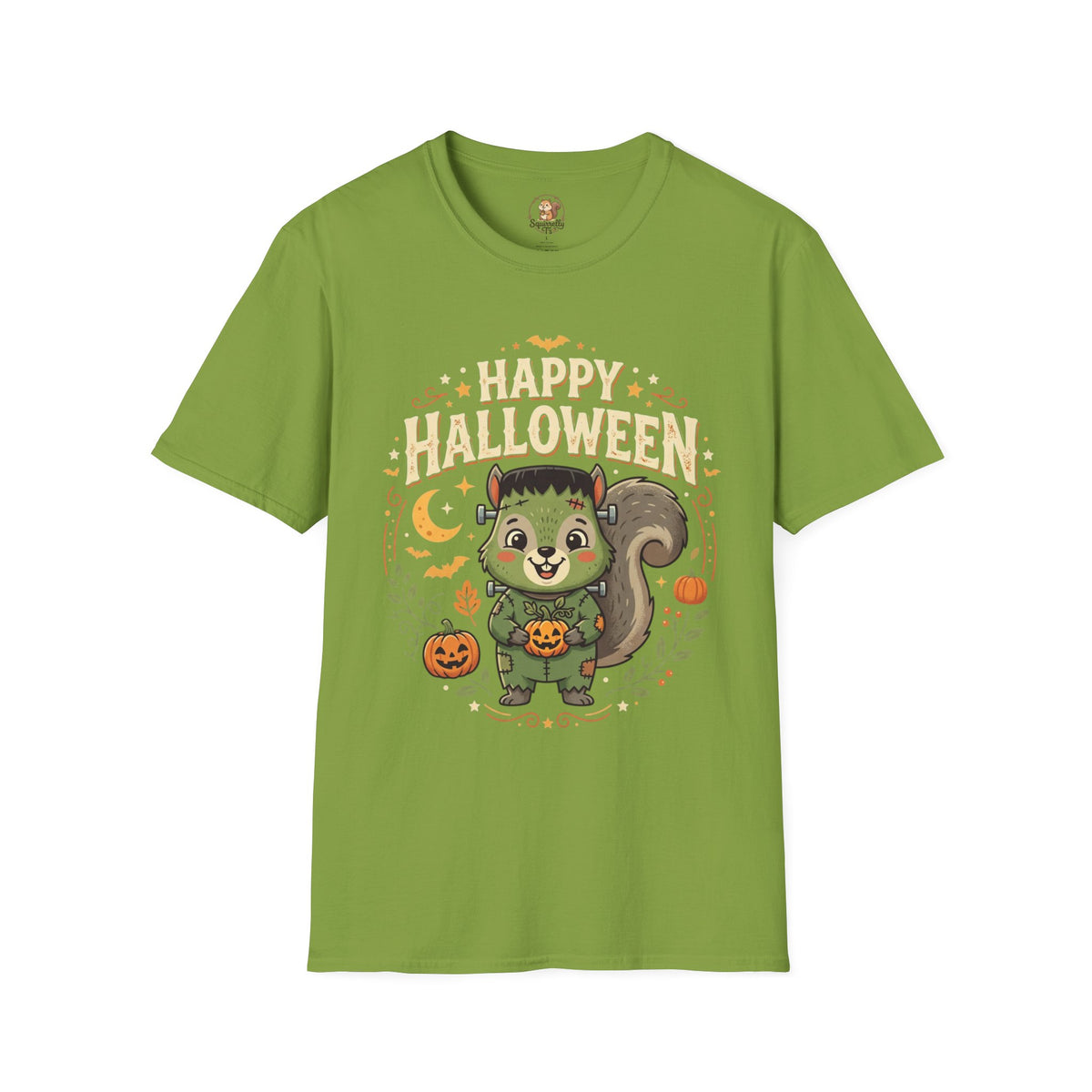 Happy Halloween Squirrel T-Shirt — Cute Frankenstein Squirrel Tee