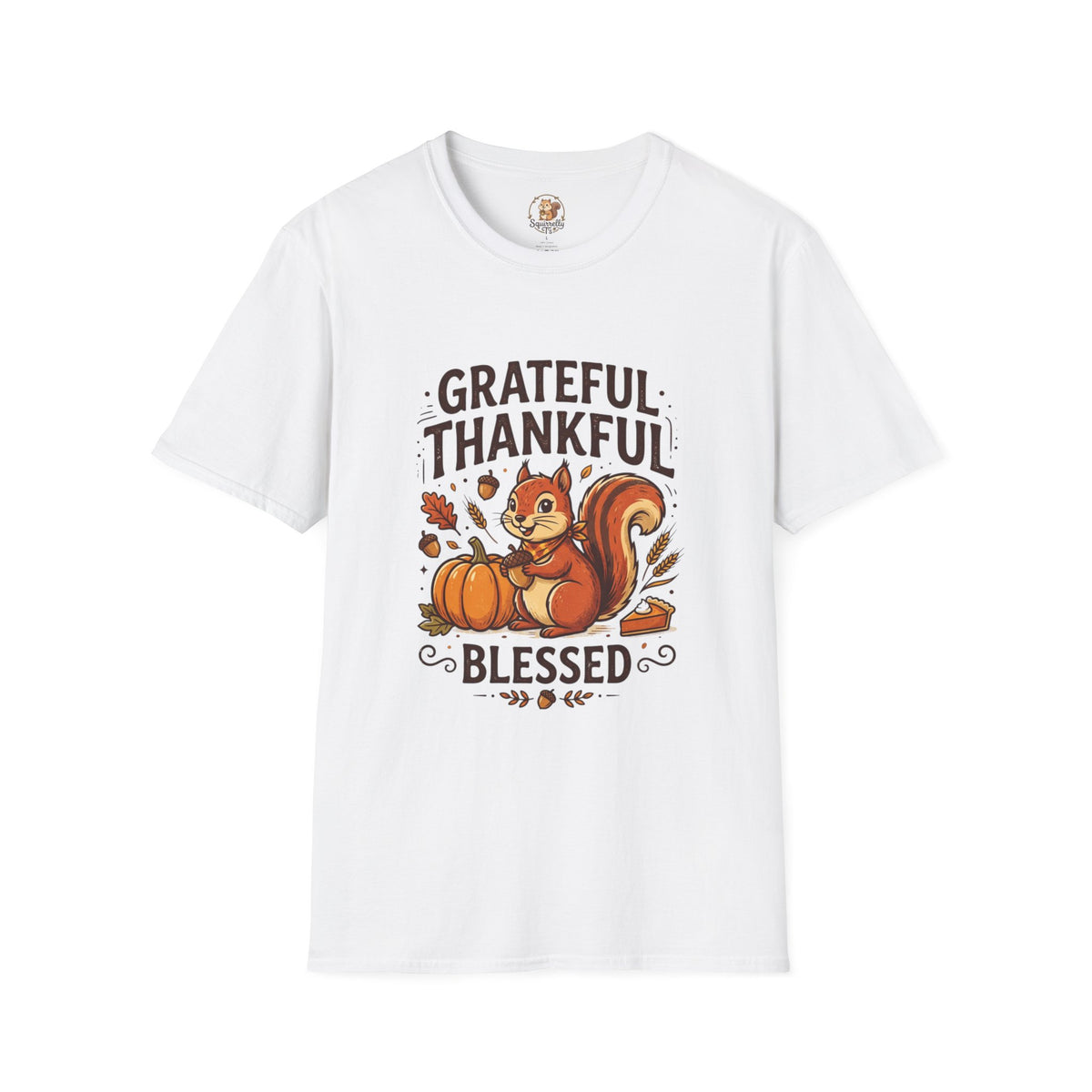 "Thankful Grateful Blessed" Squirrel Unisex T-Shirt