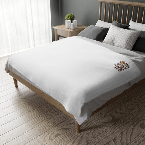 "Be Squirrelly" Velveteen Microfiber Blanket (Two-sided print)