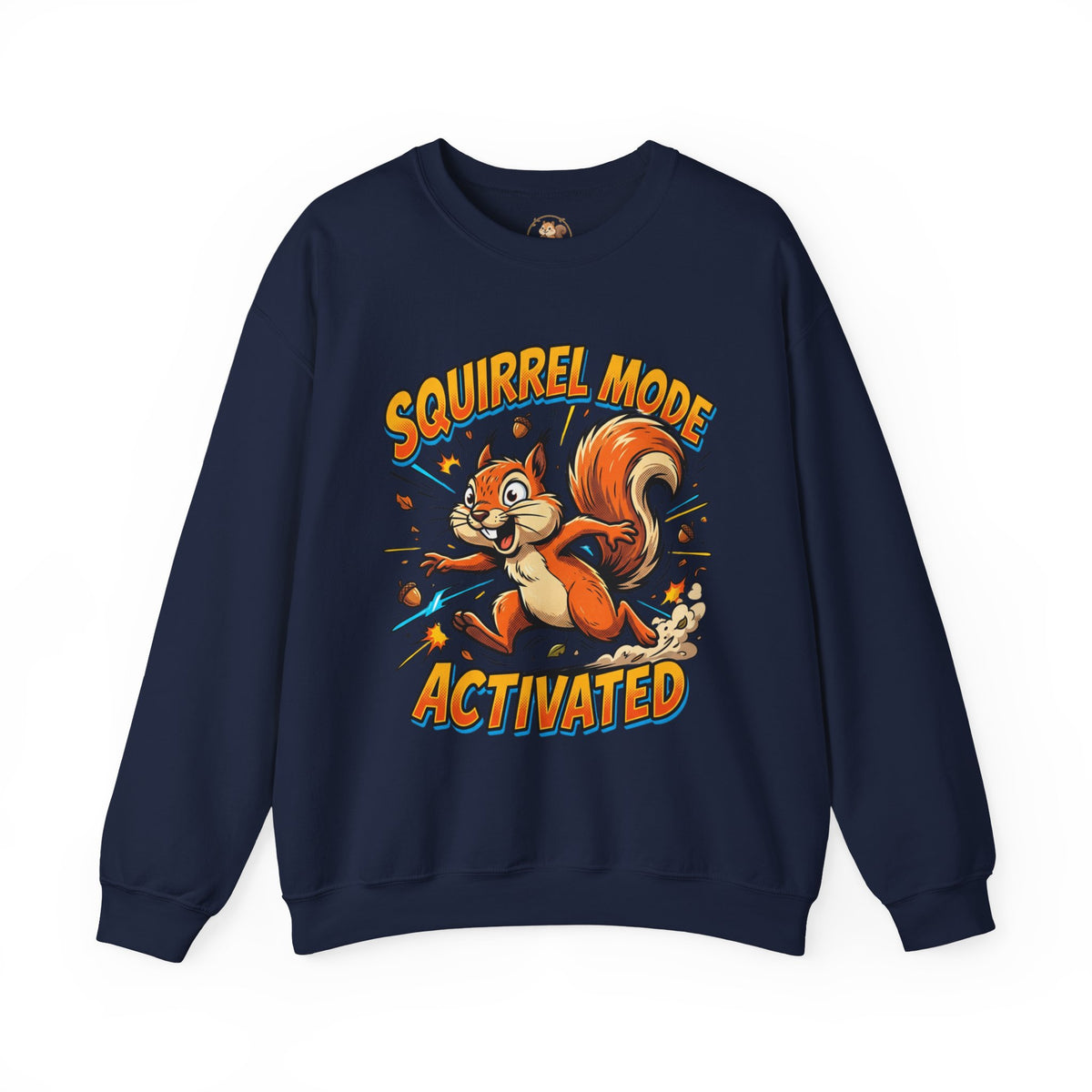 "Squirrel Mode Activated" Unisex Heavy Blend™ Crewneck Sweatshirt
