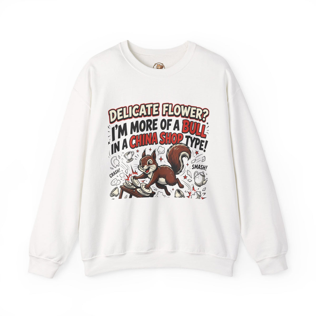 “Bull in a China Shop” Unisex Heavy Blend™ Crewneck Sweatshirt