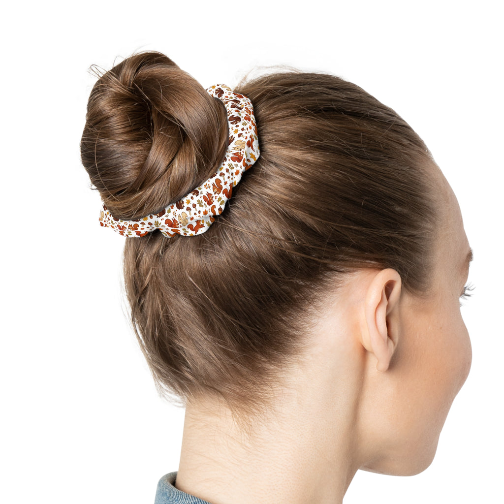 Fall Squirrel Scrunchie