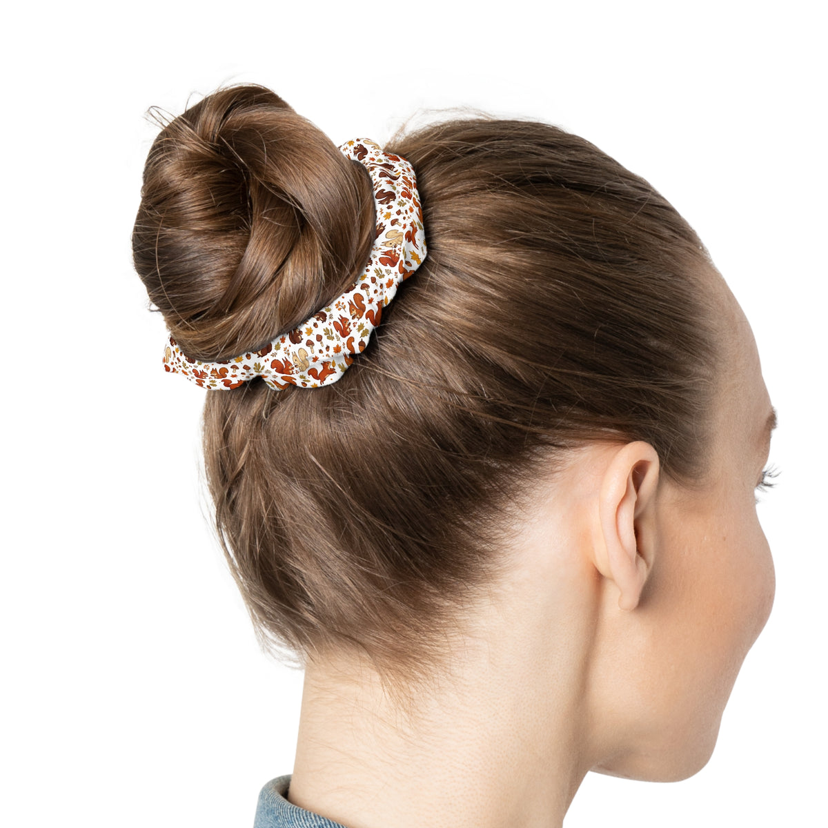 Fall Squirrel Scrunchie