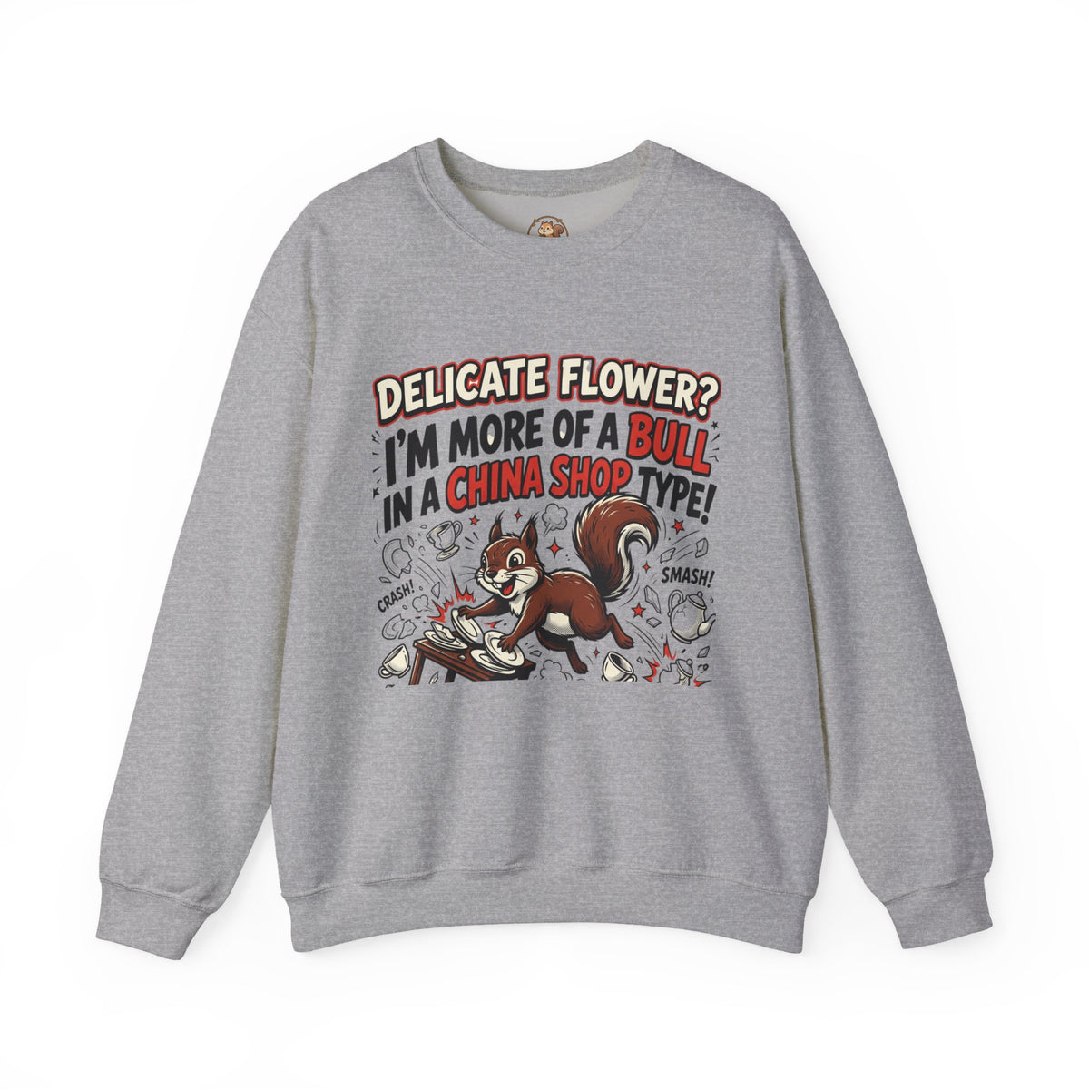 “Bull in a China Shop” Unisex Heavy Blend™ Crewneck Sweatshirt
