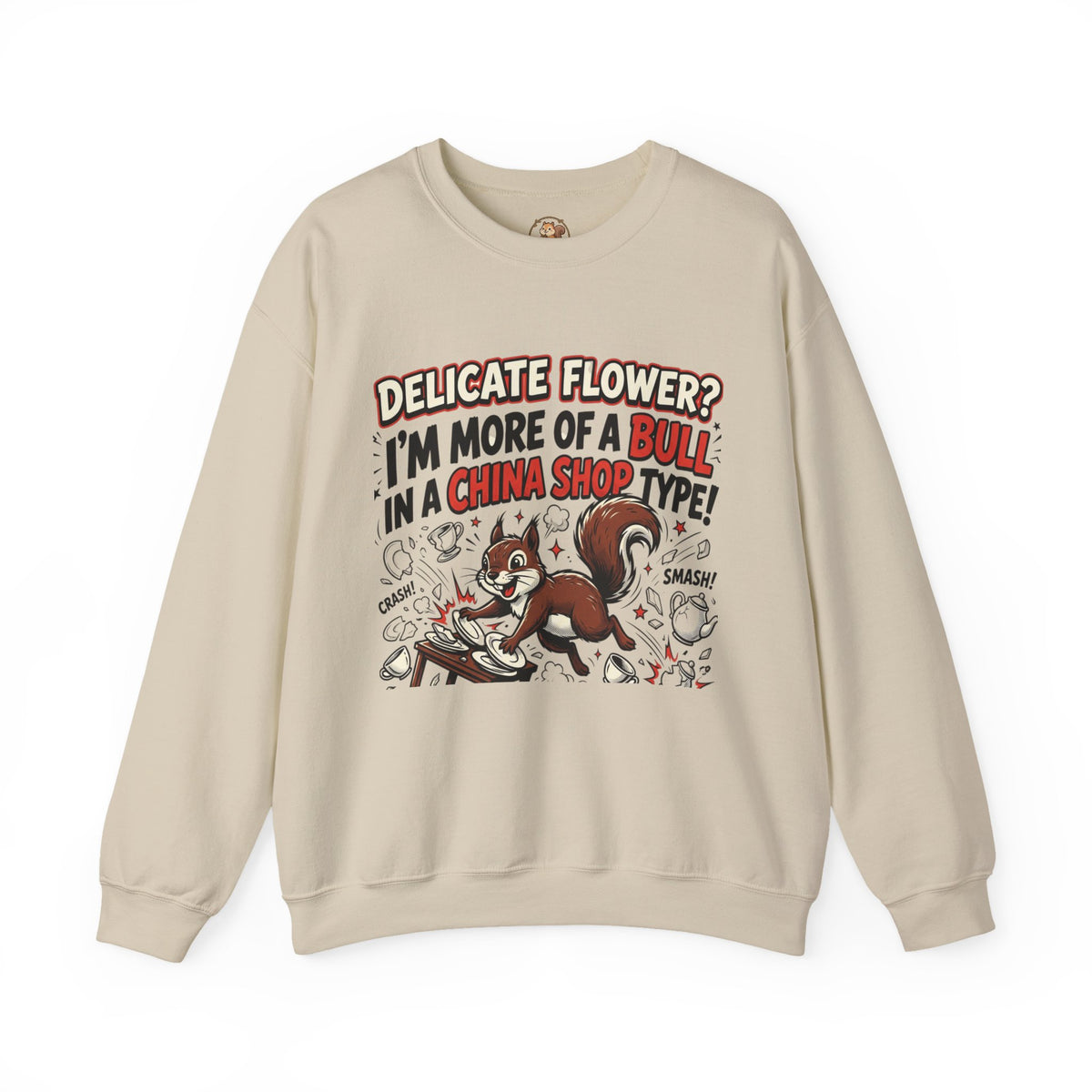 “Bull in a China Shop” Unisex Heavy Blend™ Crewneck Sweatshirt