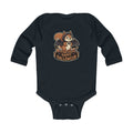 Infant Bodysuit — Cute Squirrel Bat “Happy Halloween” Halloween Baby Onesie