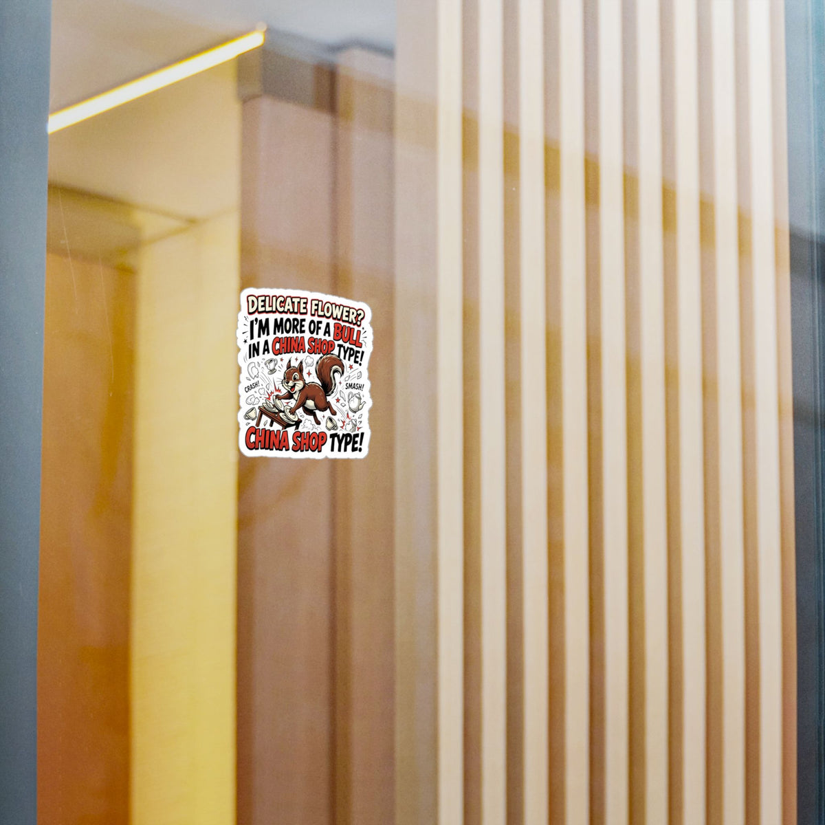 “Bull in a China Shop” Kiss-Cut Vinyl Sticker