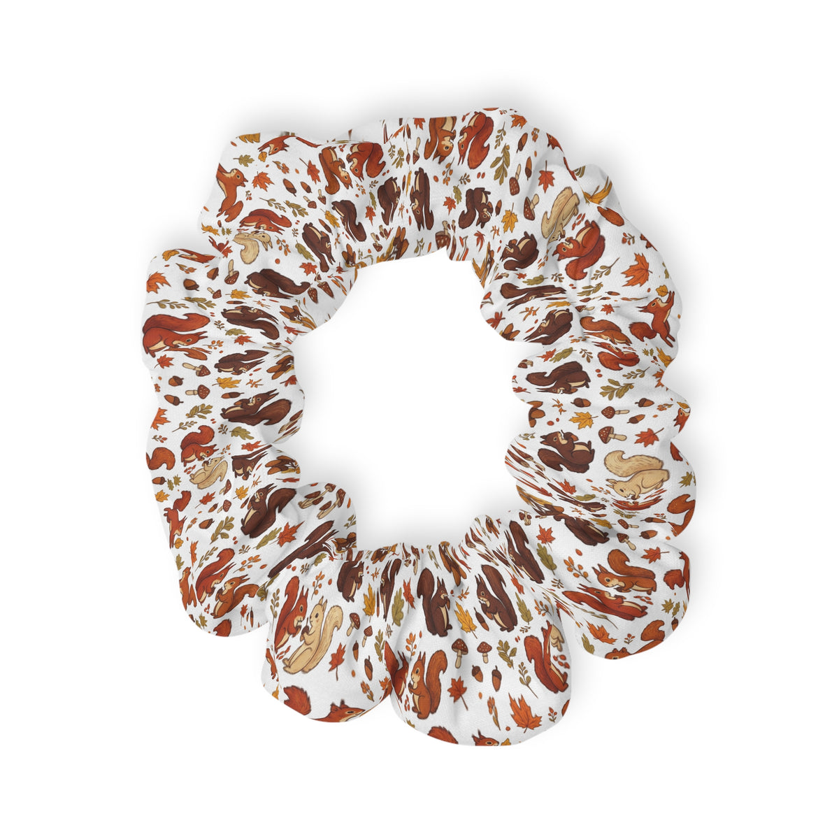 Fall Squirrel Scrunchie