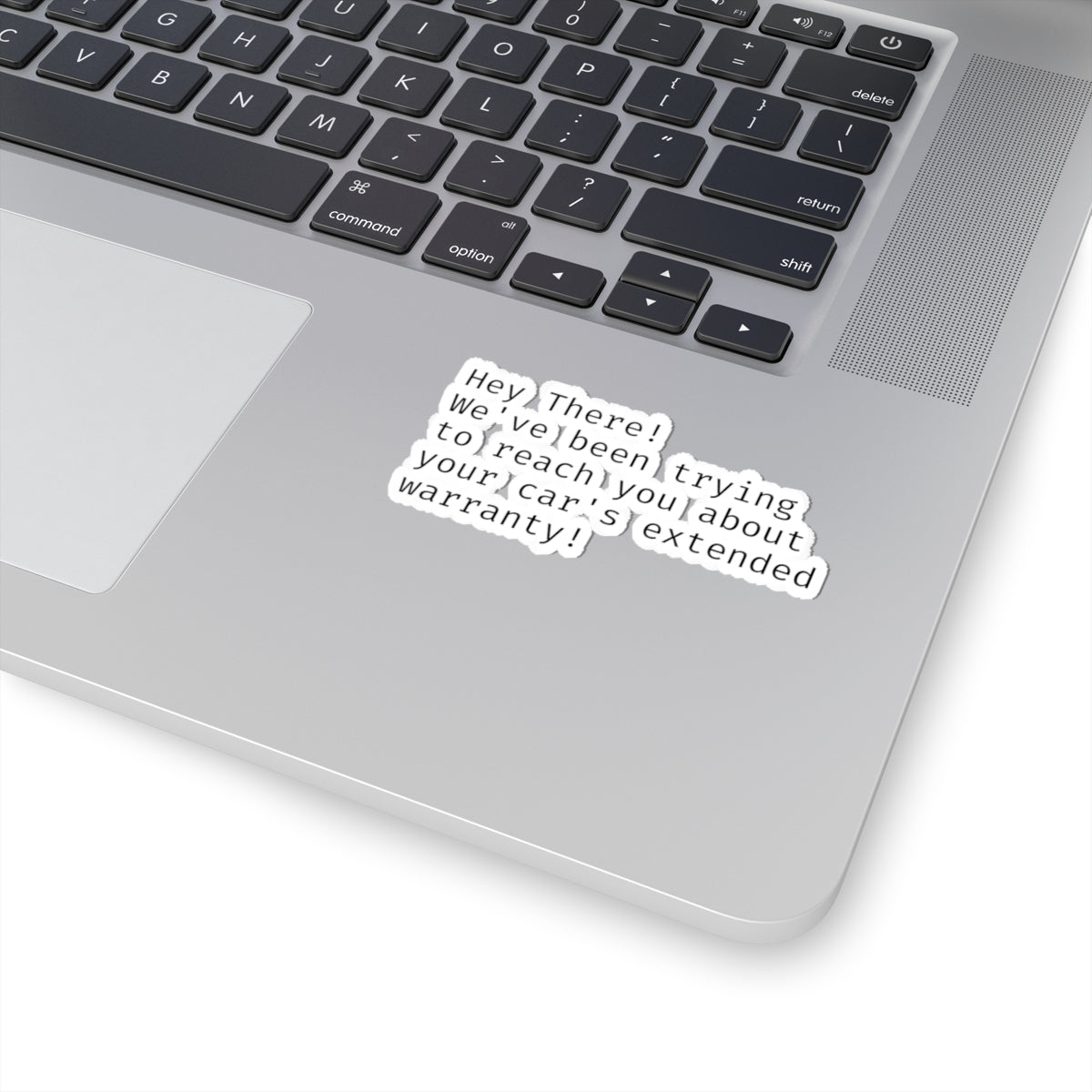 "Car Warranty" Kiss-Cut Vinyl Sticker