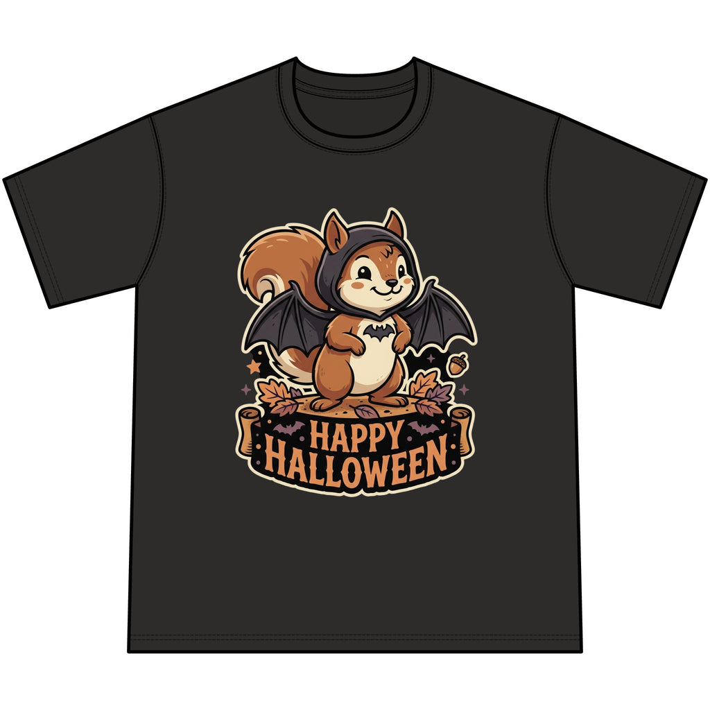 “Happy Halloween Bat” Squirrel T-Shirt