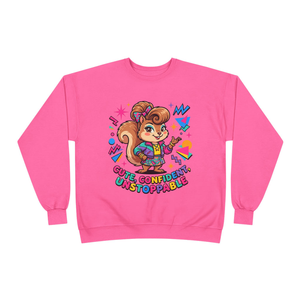 “Cute, Unstoppable” Unisex EcoSmart® Crewneck Sweatshirt