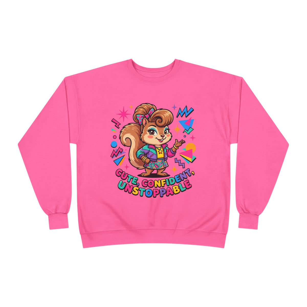 “Cute, Unstoppable” Unisex EcoSmart® Crewneck Sweatshirt