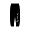 "Be Squirrelly" Minimal Black Sweatpants — Classic Casual Joggers