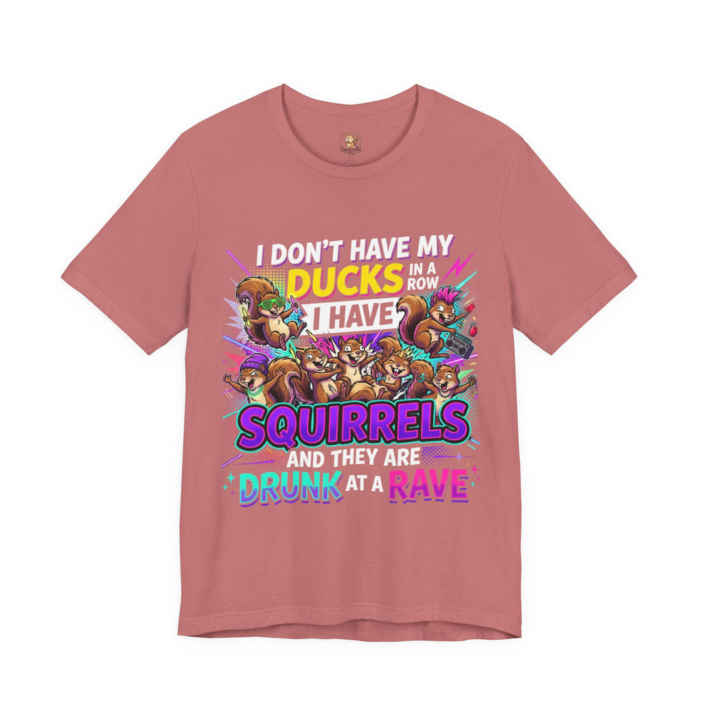 “Squirrels at a Rave” Unisex Jersey Short Sleeve Tee