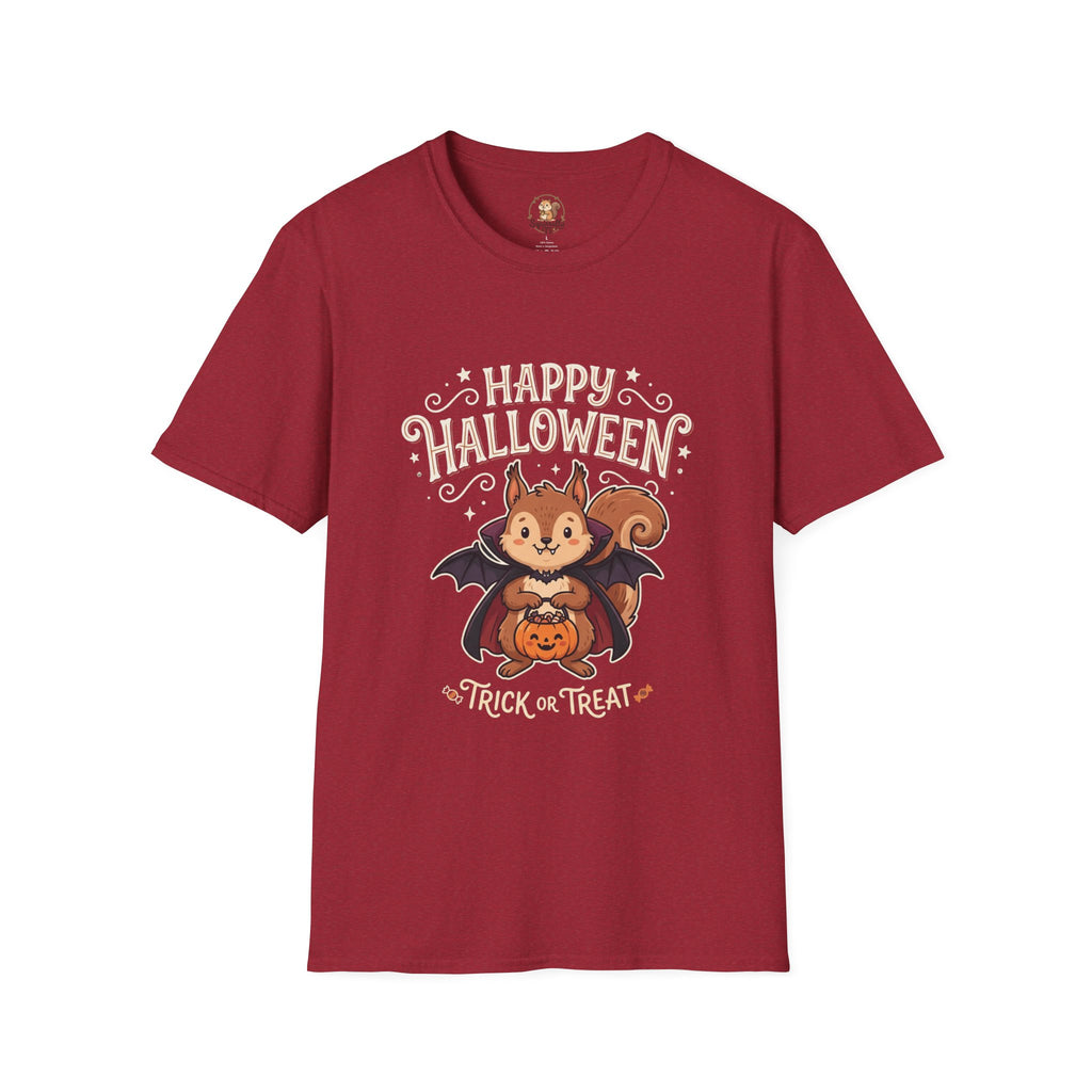 Happy Halloween Squirrel T-Shirt — Cute Vampire Bat Costume Tee